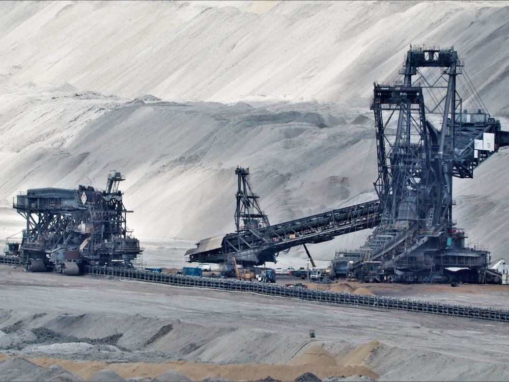 Bucket wheel excavator at an open coal mine